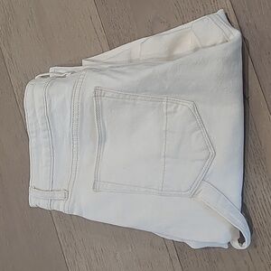 Earnest Sewn New York Jean Women's sz 31 Skylar Carpenter Pants High Rise Cream